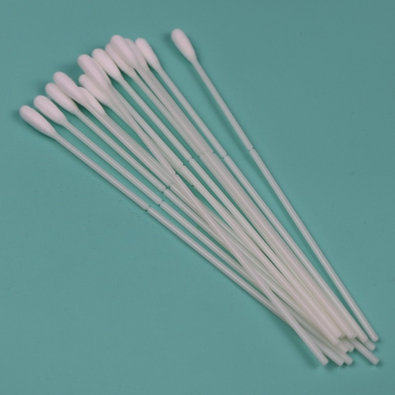 150mm ABS Stick Cotton Bud Swab Oral Specimen Collection Swab With Breaking Point