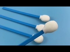 Lollipop Ronde Spons Hoofd Wegwerp Pluisvrije Wattenstaafjes Blauwe Stok