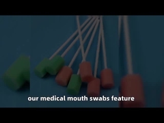 Hexagon Sponge Tipped Disposable Sterile Swab OEM Voor mondreiniging