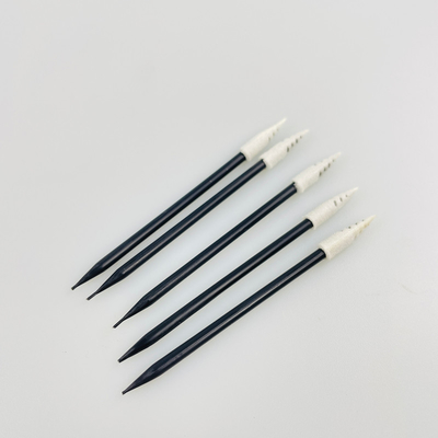 Spiraalvormige Pointy-de Zwabberszwarte van het Schuimuiteinde voor Printer Electronic Cleaning