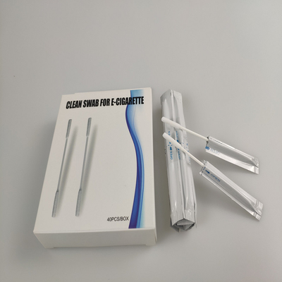 Maakt alcohol Gevulde Katoenen Zwabber Twee Hoofdkatoen Qtips voor IQOS schoon