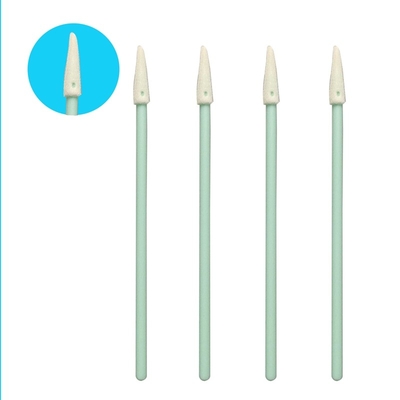 Kleine puntige spons punt PP Stick Slot Groove Reiniging Swab 76mm