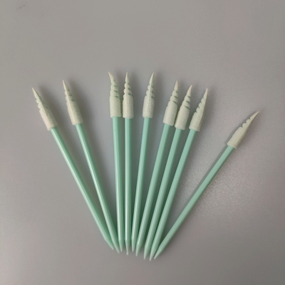 Pluisvrije mini-spiraalpuntige sponsschuimtip wattenstaafje voor het schoonmaken van horloges