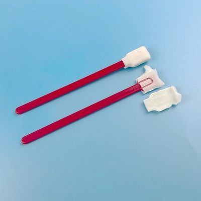 Rode van het de Sponsuiteinde van de Stamrechthoek van het Schuim Schoonmakende Zwabbers Cleanroom 128mm