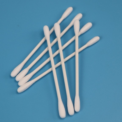 4.5mm Grote Ronde Hoofdcleanroom Katoenen Zwabber Biologisch afbreekbare Qtips