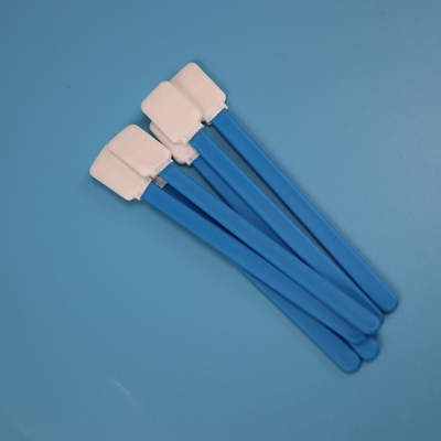 TX714 pluksel - vrije Dubbele de Polyesterzwabber van het Lagen Blauwe Handvat voor Cleanroom