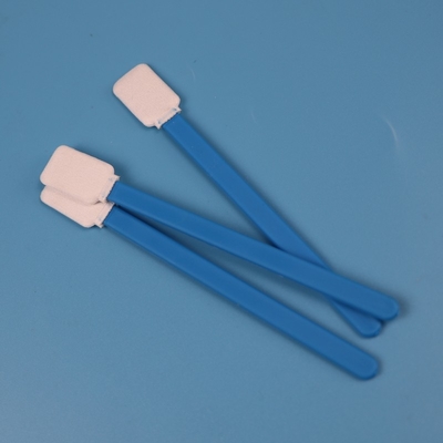 TX714 pluksel - vrije Dubbele de Polyesterzwabber van het Lagen Blauwe Handvat voor Cleanroom