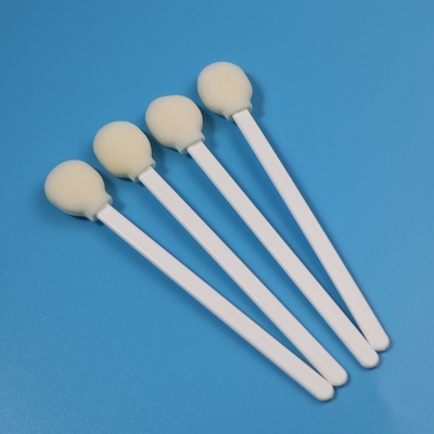 5“ Pluksel - vrije Grote Ronde Schuim Getipte Cleanroom Zwabber met Plastic Handvat