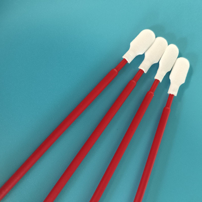 TX761 Niet-abrasief rood PP-stick Paddle Head Polyester-swabs PCB-reinigingsswabs voor cleanroom