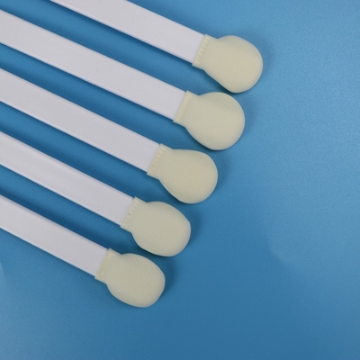 Wegwerpwitte PP-stick schuimpuntswabs grote ronde sponsstick schuimkop medische swab