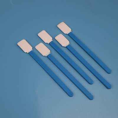 714 Lintvrij groen handvat Vlak rechthoekig Microfiber Swab leverancier voor het reinigen van lenzen