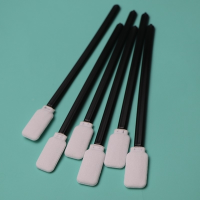 Zwart handvat Dacron Stick Flat Square Cleanroom Polyester Swab 714 Lintvrij