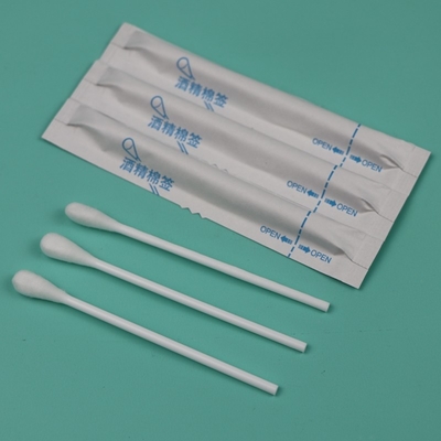 Plastic Handle Pre-wet Qtips Medisch Katoen Swab Applicator met alcohol