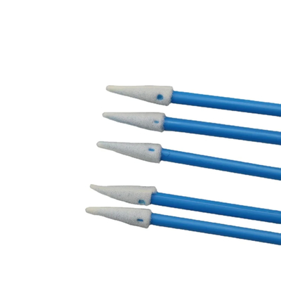 Puntige scherpe sponskop 76 mm schuimdoeken blauwe handgreep voor nauwkeurige reiniging