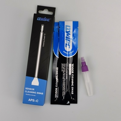 Lintvrije blauwe stok sensor reinigingsswabs voor het onderhoud van camera sensoren