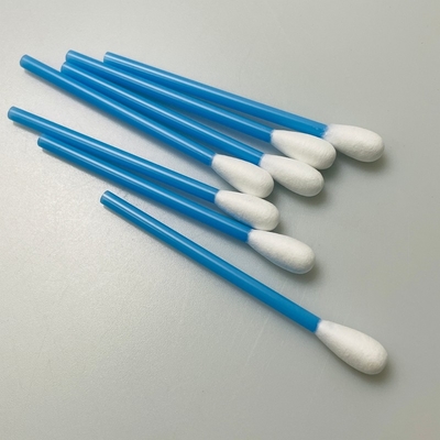 Blauwe holle stok katoenswab voor het reinigen van medische instrumenten