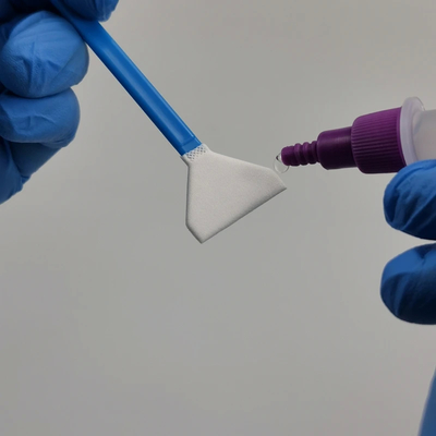 Lintvrije blauwe stok sensor reinigingsswabs voor het onderhoud van camera sensoren