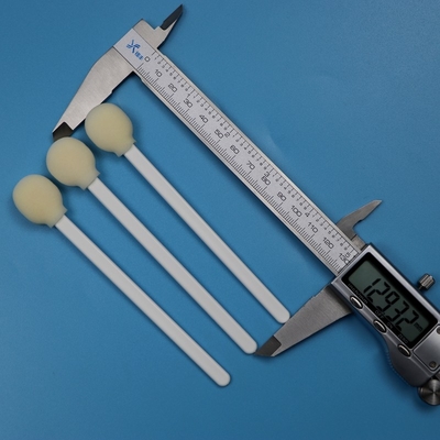 Eenmalige witte PP-stick ronde sponsstick medische lollipop schuim swab applicator