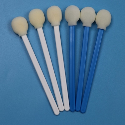 Eenmalige witte PP-stick ronde sponsstick medische lollipop schuim swab applicator