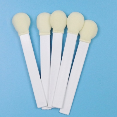 145 mm Wit PP Stick 30 mm Grote Ronde Hoofd Sponge Stick Medisch schuim Swab Applicator