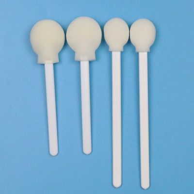 106 mm wegwerpwitte PP-stick Lollipop Sponge Stick Medische ronde schuimswab applicator voor huid antiseptisch