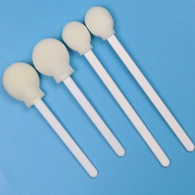 106 mm wegwerpwitte PP-stick Lollipop Sponge Stick Medische ronde schuimswab applicator voor huid antiseptisch