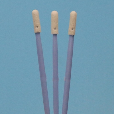 TX742 Lintvrij Blauw Handvat Dubbel Eind Mini Sponge Stick Compressed Small Cleanroom Foam Swab voor gedetailleerde reiniging