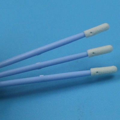 TX742 Lintvrij Blauw Handvat Dubbel Eind Mini Sponge Stick Compressed Small Cleanroom Foam Swab voor gedetailleerde reiniging
