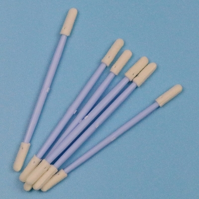 TX742 Lintvrij Blauw Handvat Dubbel Eind Mini Sponge Stick Compressed Small Cleanroom Foam Swab voor gedetailleerde reiniging
