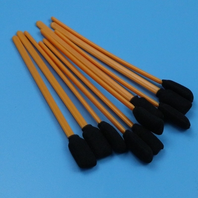 5" Lint Free Black Sponge Swab Orange Stick Rectangular Cleanroom Foam Swab voor het schoonmaken van de printer