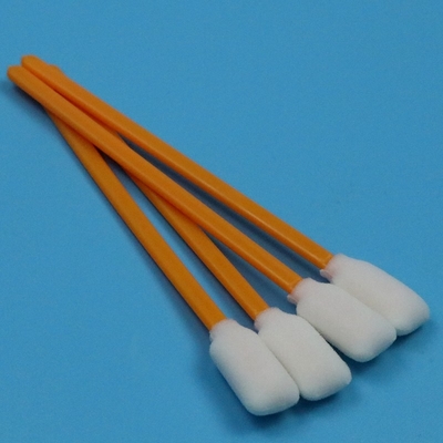 5" Lint Free Rectangular Foam Swab Oranje Stick Inkjet Printer Reiniging Foam Swab voor Cleanroom