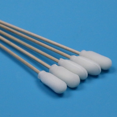 15 cm wegwerphouten stok spons stok medische schuim swab applicator met katoenen knoppen binnen