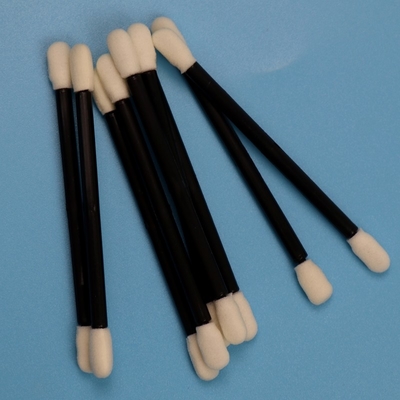 Lintvrij, dubbel geëindigd, gecomprimeerd, klein schoonruimte-swab, auto-schoonmaak-swab met zwart handvat