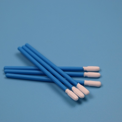 TX743 Lint-vrij gebreide kleine ESD-swab voor schoonkamer Fabriek schoonmaak polyester-swab stick