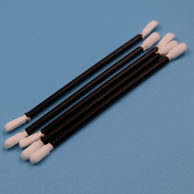 Lintvrij Zwart Handvat Dubbel Eind Cleanroom Swab Auto Reiniging Polyester Swab Stick