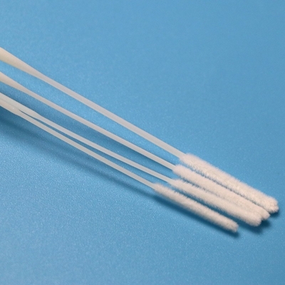 Afzonderlijk ingepakt gevlochten nylon neusswab steriele monsterverzameling swab met buis
