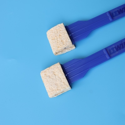 Hoge absorptie Rectangular Cellulose Sponge Stick Sample Collection Stick-mounted Sponge Swab Applicator