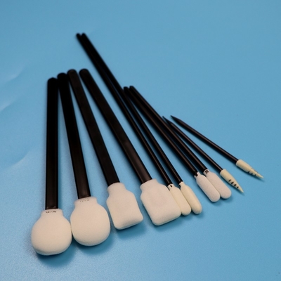 Draagbare zwarte handgreep spons swab precieze reiniging swab kit auto reiniging kit