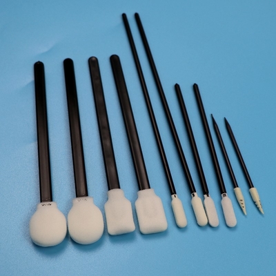 Draagbare zwarte handgreep spons swab precieze reiniging swab kit auto reiniging kit