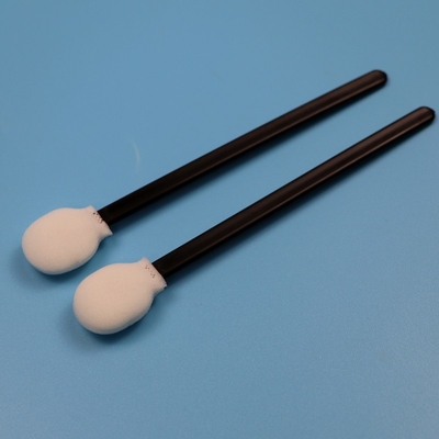 708 Lintvrij Zwart Handvat Circulair Sponge Stick Schoonkamer Swab Autoschoonmaak Lollipop Swab