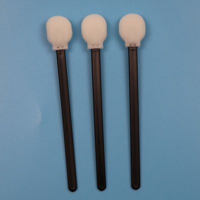 708 Lintvrij Zwart Handvat Circulair Sponge Stick Schoonkamer Swab Autoschoonmaak Lollipop Swab