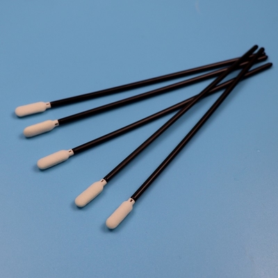 TX740 Lint Free 6.5" Long Black Handle Sponge Cleanroom Swab Auto Reiniging Foam Swab