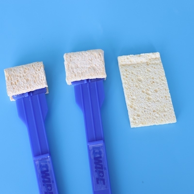 Hoge absorptie rechthoekige stok gemonteerde spons Swab Medische cellulose schuim Swab applicator