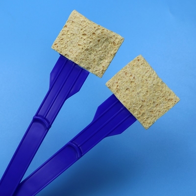 Hoog absorptievermogen Voor het nemen van oppervlaktesamplementen van het milieu Schuim-swabs Cellulose-stick gemonteerde spons-swab voor laboratorium