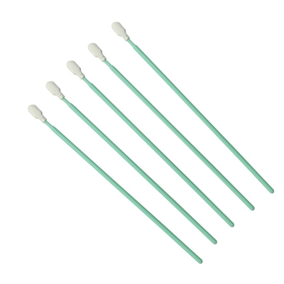 TX761 Lintvrij groen optisch schoonmaakmiddel Polyester Swab ESD Cleanroom Swab