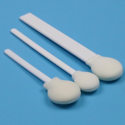 108 mm wegwerpwitte PP-stick 30 mm grote ronde kop sponsstick medische cirkelvormige schuimswab applicator