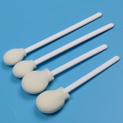 108 mm wegwerpwitte PP-stick 30 mm grote ronde kop sponsstick medische cirkelvormige schuimswab applicator
