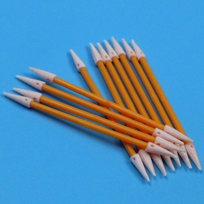 Lintvrije oranje stok dubbelpuntige puntige spons met een gedetailleerde swab Cleanroom Foam Swab