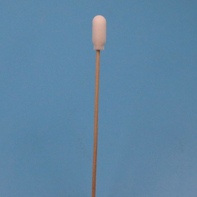 TX720 Biologisch afbreekbare houten stok Sponge Stick Medisch schuimbedekking Katoen zwab applicator