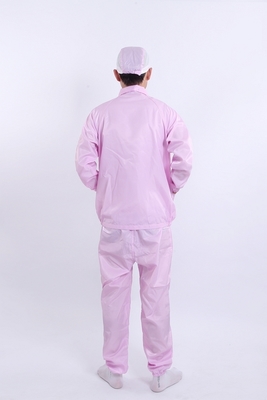 Antistatische Jas met V-hals en Split voor Top en Broek, Goedgekeurd voor Cleanrooms en Gecontroleerde Omgevingen in Wit / Blauw / Roze / Zwart